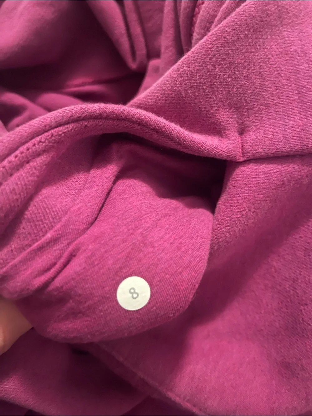 Lululemon Scuba Classic Full Zip Hoodie Magenta Purple Size 8
